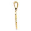 Black Bow Jewelry 14k Yellow Gold, Mimi Collection, Small Script Initial B Pendant - 2 of 4
