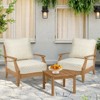 Aoodor Outdoor Patio Chair Cushions Set, Sunbrella Fabric Weather-Resistant Outdoor Cushion with Individual Pocket Springs, Set of 2 - 2 of 4