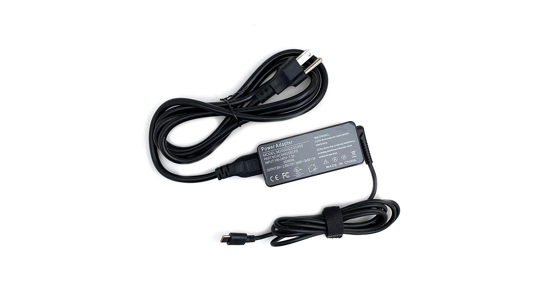 Premium Power Products 45W USB-C Laptop AC Power Adapter for Multiple Laptops