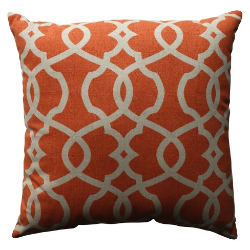 Tangerine Emory Throw Pillow 18 X18 Pillow Perfect Target