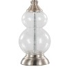 LumiSource (Set of 2) Belle 20" Contemporary Glass Accent Lamps: UL Listed, Drum Shade, E26 Base - 4 of 4