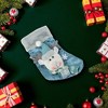 Unique Bargains Christmas Stockings Fabric Blue 9.25"x6.69" 1 Pc - 2 of 4
