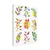 Trademark Fine Art - Gayle Martin Legner  Leaf Impressions Grid Canvas Art - 4 of 4