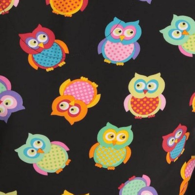 multi owl stretch fabric