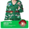 Joyfy Christmas Sweaters for Women, Funny Christmas Ugly Sweater Cardigan, Casual Light Up Ugly Xmas Tops - 3 of 4