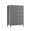 Fluted Dresser 54 Inch Wide, 7-Drawer Wood Dresser for Bedroom, Modern Chest of Drawers, Storage Organizer Cabinet for Living Room, Hallway - 4 of 4