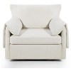NicBex Oversized Swivel Armchair, Modern Single Sofa Lounge Chair with Padded Seat for Bedroom & Living Room - 2 of 4