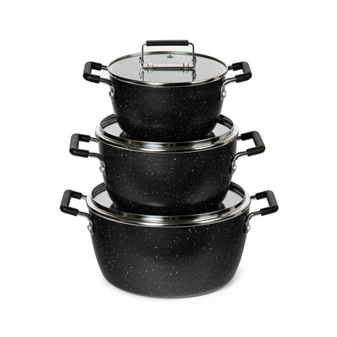 Camco 7 Piece Stainless Steel Cookware Nesting Pots And Pans Set W/lids,  Detachable Handles & Storage Strap For Camping, Tailgating, And Rv : Target