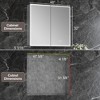 LED Bathroom Medicine Cabinet with Mirror, 3-Mode Dimmable Light, Anti-Fog, Memory Function, Outlet - 2 of 4