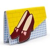 Wizard of Oz Wallet, Fold Over, Dorothys Ruby Slippers with Bricks and Checkers, Vegan Leather - 2 of 4