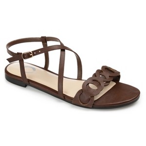 Journee Collection Womens Jalia Multi Strap Flat Sandals - 1 of 4
