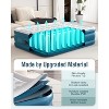 Ezyrest Queen Air Mattress with Built-In Pump – 18" Green/White Durable Raised Air Bed - 2 of 4