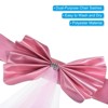 Unique Bargains Mesh Yarn Floating Chair Bands Decoration Stretch Satin Chair Sashes Bows - 3 of 4