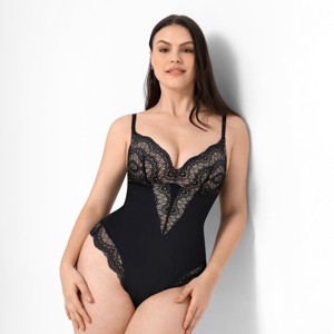 Feelingirl Women's Sculpting Lace Shapewear Bodysuit Thong Shapewear - 1 of 1
