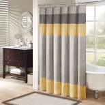 Polyester Faux Silk Shower Curtain
