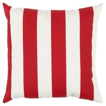 22"x22" Oversize Poly-Filled Striped Indoor/Outdoor Square Throw Pillow - Rizzy Home