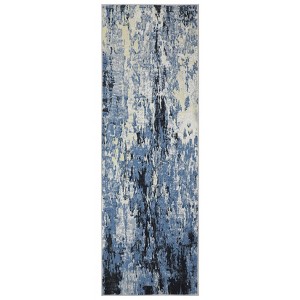COZONY Modern Abstract Washable Runner Rug, Non-Slip Low Pile Stain Resistant - 1 of 4