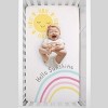 NoJo Happy Days Pink, Yellow, Blue and White, Rainbows and Hello Sunshine 100% Cotton Photo Op Nursery Fitted Crib Sheet - image 4 of 4