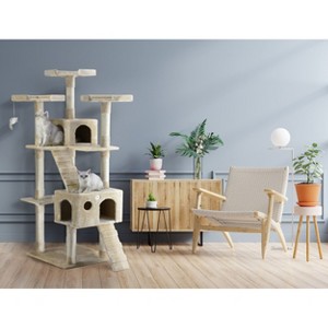 Go Pet Club 72" Cat Tree Furniture with Sisal Scratching Posts F2080 - 1 of 1