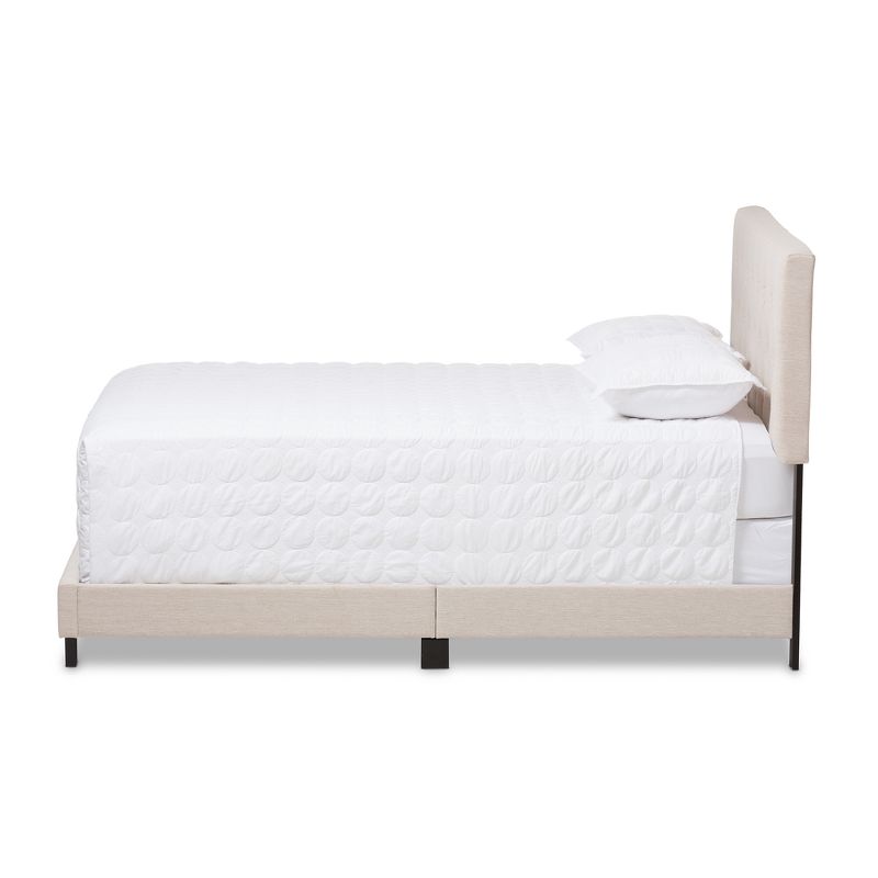 Cassandra Modern and Contemporary Fabric Upholstered Bed - Baxton Studio, 3 of 10