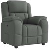 vidaXL Recliner Chair Dark Grey Fabric (100% polyester), metal, plywood - 2 of 4