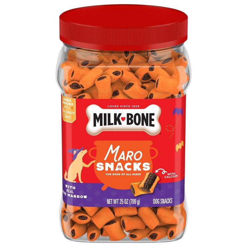 Milk-Bone Orange Maro in Bone Marrow Flavored Halloween Snacks Dog Treats - 25oz, 1 of 6