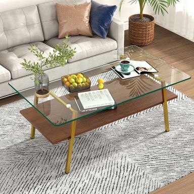 Okak Modern 2-Tier Coffee Table