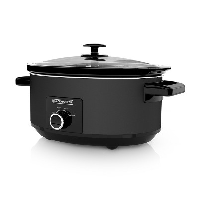 Black Decker 7qt Dial Slow Cooker With Chalkboard Surface Slate