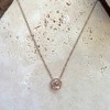 Adornia Tarnish Resistant 14k Rose Gold Plated 5-Leaf Clover Pendant Necklace - 3 of 4
