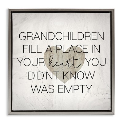 Stupell Industries Heartwarming Grandchildren Phrase, 25" x 25"