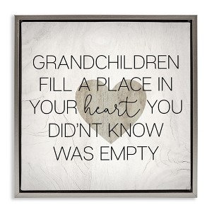 Stupell Industries Heartwarming Grandchildren Phrase, 25" x 25" - 1 of 4