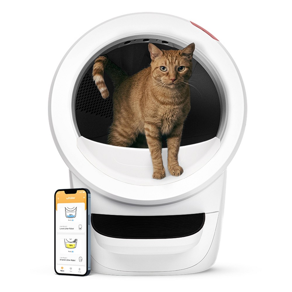 Whisker Litter-Robot 4 with Step - White