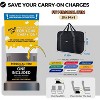 For Frontier Airlines Personal Item Bag 18x14x8 Underseat Travel Duffel Bag Carry on Luggage for Women and Men 30L (With Shoulder Strap) - 2 of 3