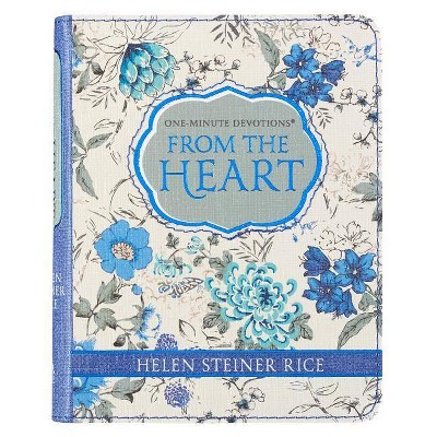 One-Min Devotions from the Heart Lux-Leather - by  Helen Steiner-Rice (Leather Bound)