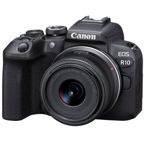 Canon EOS R10 Mirrorless APS-C Camera W/ RF-S 18-45MM F4.5-6.3 IS STM Lens 5331C009 - 1 of 4