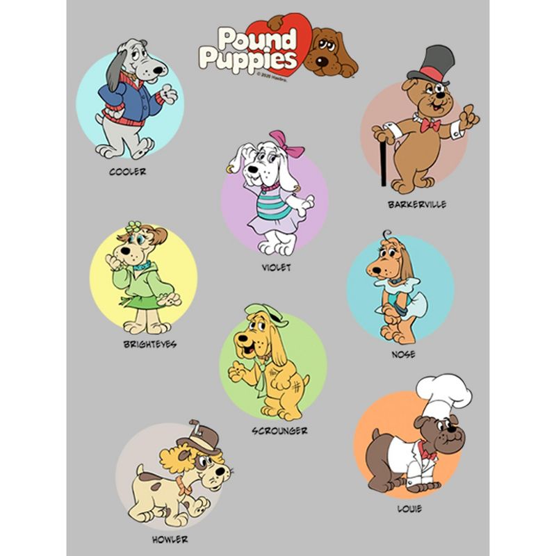 Women's Pound Puppies Character Portraits T-Shirt, 2 of 5