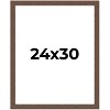PosterPalooza | 24x30 Wide Barnwood Picture Frame, UV Acrylic, 6 Finishes - Grey, Brown, White, and Black - 2 of 4