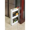 Basicwise Plastic Storage Cabinet Organizer 3 Shelf Cart Rack Tower with Wheels - 3 of 4