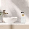 Unique Bargains Cylinder Letter Soap Dispenser 13.53oz Silver Tone Black 1 Pc - 2 of 4