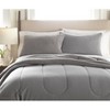 BrylaneHome Reversible Micro Flannel High Pile Fleece 3 Piece Comforter Set - 2 of 3