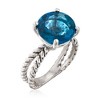 Ross-Simons 6.75 Carat London Blue Topaz Ring in Sterling Silver - 3 of 4