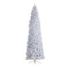 Nearly Natural 10-ft Slim White Artificial Christmas Tree with 800 Warm White LED Lights and 2420 Bendable Branches - 3 of 4