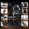 Big & Tall Office Chair, High Back Ergonomic Gaming Chair w/Footrest, Lumbar Support & Headrest, 360° Swivel, Adjustable Height for Home/Office - 4 of 4