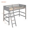 NicBex Twin Size Loft Bed with Ladder,Loft Bed Frame with Guardrails,Bed Frame for Kids,Box Spring Not Required - 3 of 4
