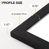 Attop 15 Pack Picture Frames Collage Wall Decor for Mounting or Tabletop Display, Including 3pcs 8x10, 6pcs 5x7, 6pcs 4x6, Black - 4 of 4