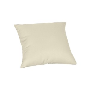 Casual Cushion Solid Sunbrella Fabric 1-Piece Indoor/Outdoor Square Throw Pillow, 15"W x 15"L - 1 of 4