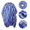 Unique Bargains Fashion Hair Cutting Cape 60.24"x54.72" Blue White 1 Pc - 3 of 4