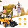 Infans Kids Ride On Excavator Digger 6V Battery Powered Tractor w/Digging Bucket Yellow - 3 of 4