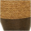 27'' x 11'' Tall Seagrass Woven Floor Vase Brown - Olivia & May - 3 of 4
