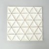 Moda Furnishings White Square Handmade MDF Wall Decor 16 inches x 16 inches Elegant Home Decor - 4 of 4